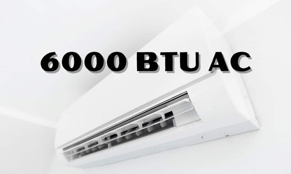 How many watts does a 6000 BTU AC use?