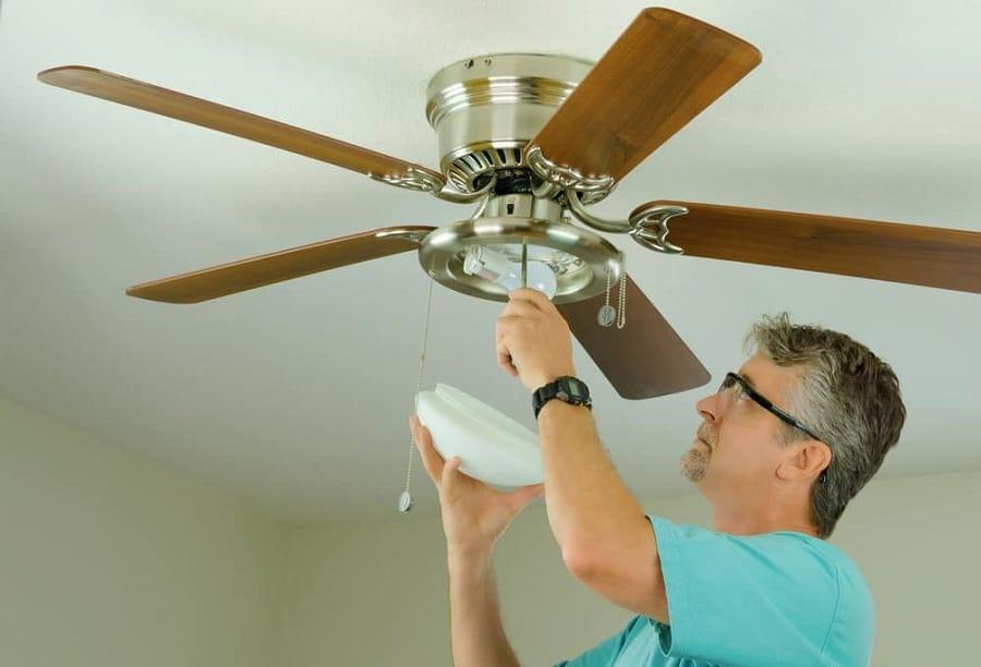 easy Removing a Ball-in-socket Ceiling Fan