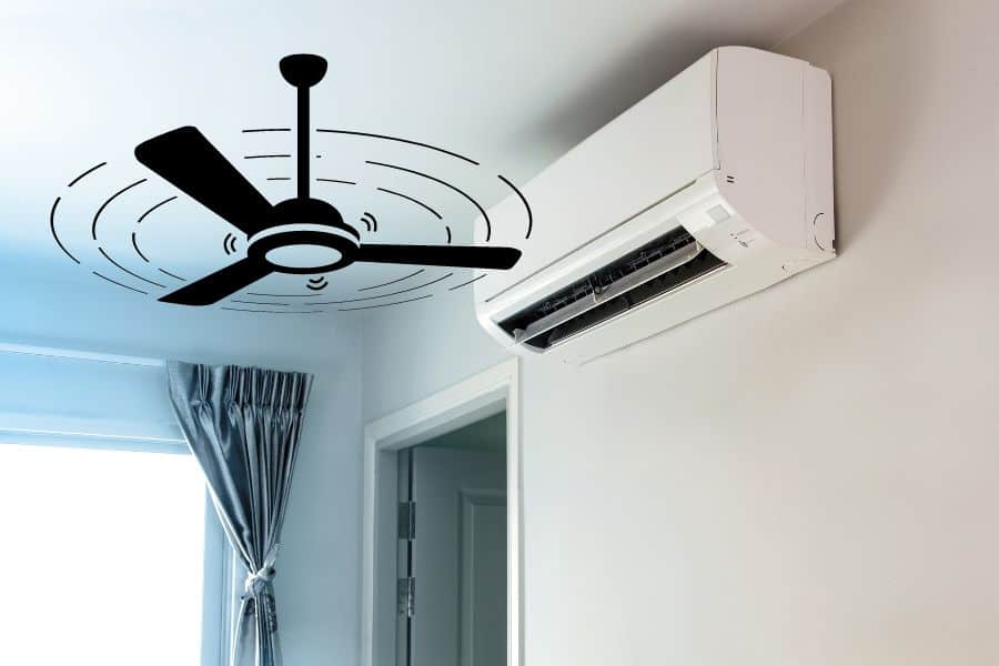 Ceiling fan vs air conditioner