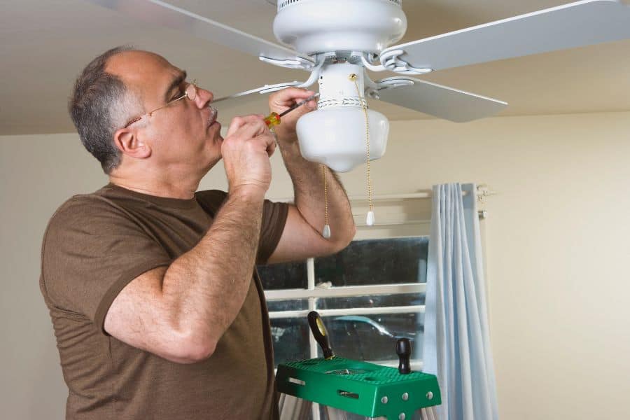 Check ceiling fan For Loose Screws 