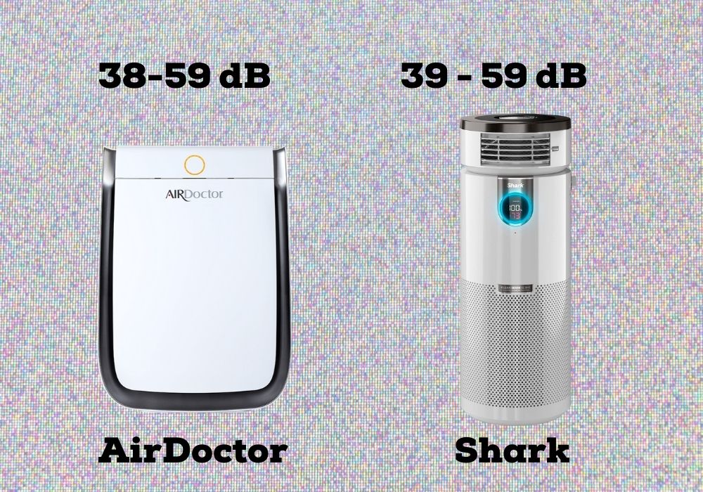 Airdoctor 3000 vs. Shark 3-in-1 Max Noise Level 