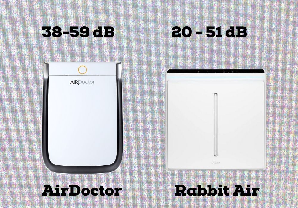 Rabbit Air A3 is slightly quieter than Airdoctor 3000