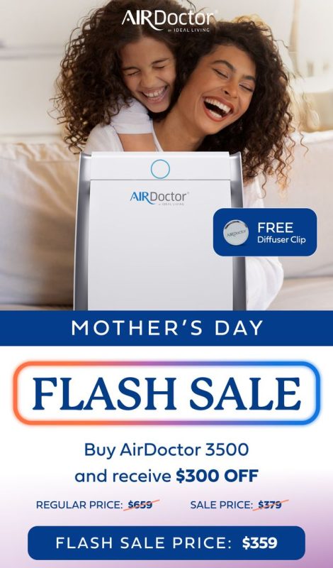 AirDoctor 3500 flash sale Airdoctor mother day sale free shipping discount cheap air purifier