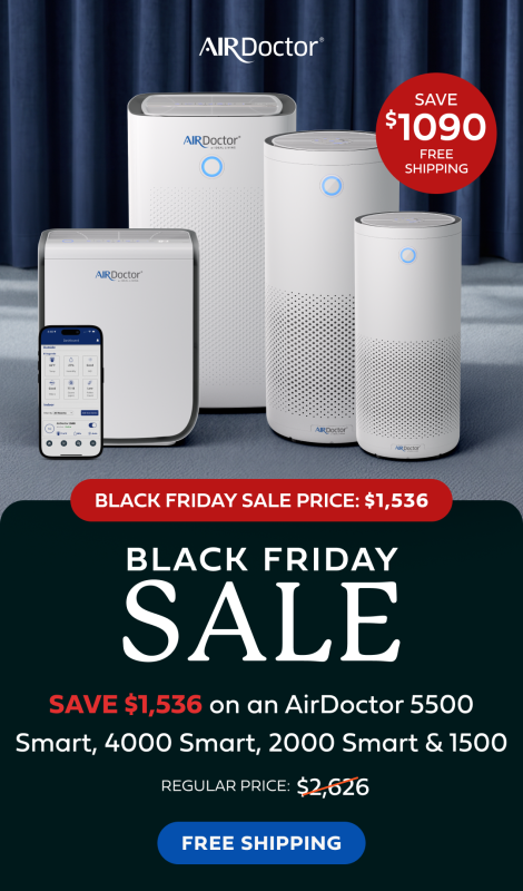 AirDoctor Air Purifiers Black Friday Sale Free SHipping save thousands